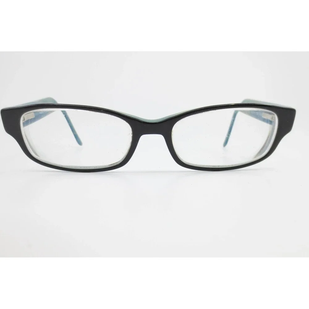 Hard Candy HC03 Eyeglasses Black Teal Rectangular Frames 53-16-135 HC03 P_K